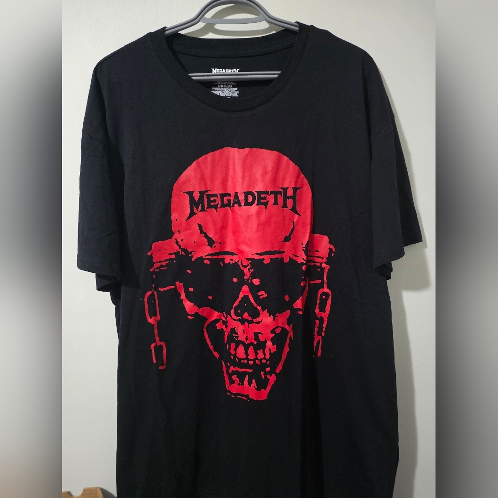 Men's Extra Large Megadeth Red Skull T-Shirt